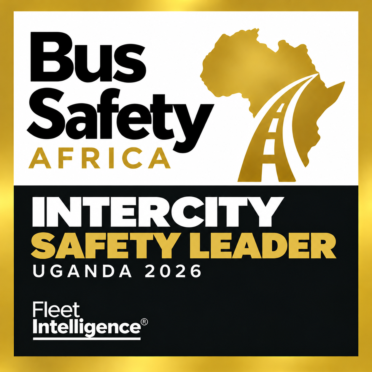 Uganda 2026 Intercity Safety Leader badge