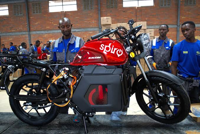 Spiro electric motorcycle assembly
